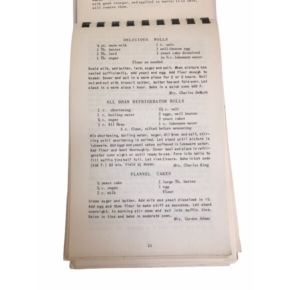 Vintage CRACKER BARREL COOKBOOK First Congregational Church NEWBURY Vermont - Picture 9 of 14